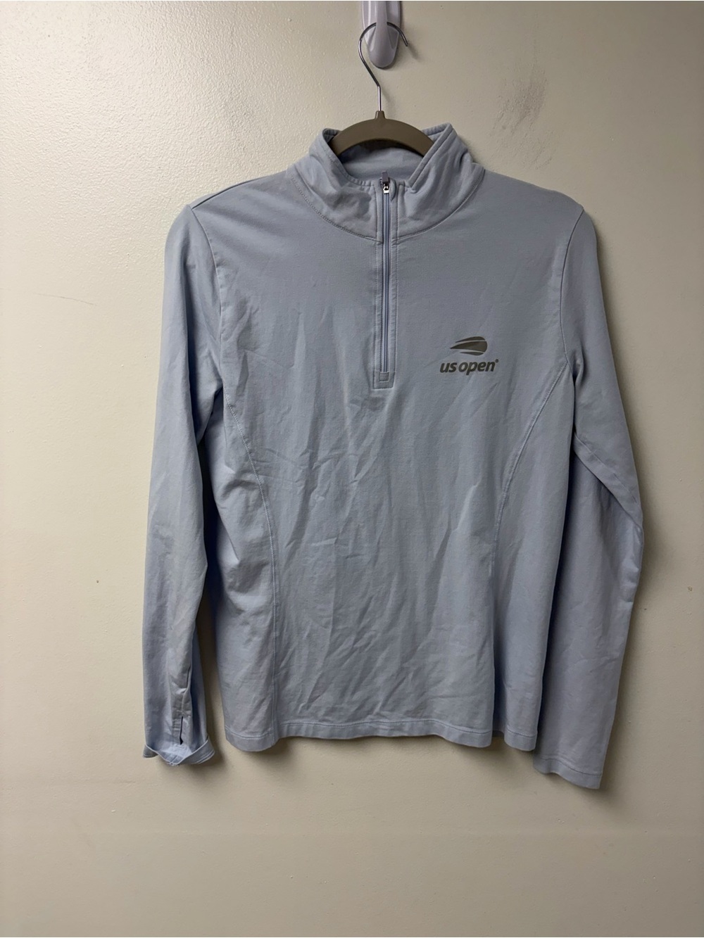 Tasc Recess Quarter Zip US OPEN Light‎ Blue Size Medium